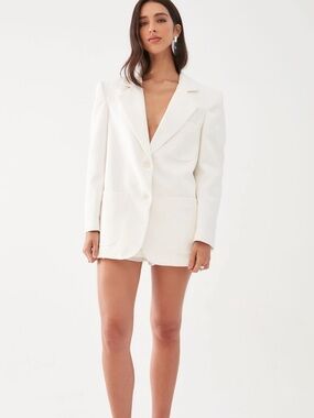 NWT Tjurs Brazil Eric Blazer Jacket Oversized Cotton Linen Size 4